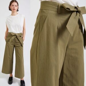 En Saison Khaki Wide-Leg Pants